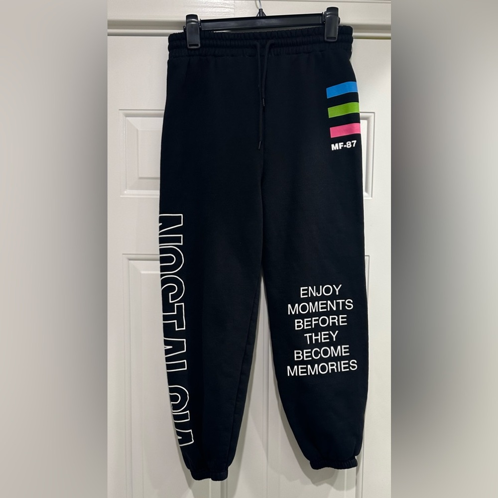 Women’s Mayfair The Label Joggers Nostalgia Enjoy Moments Sz S/M